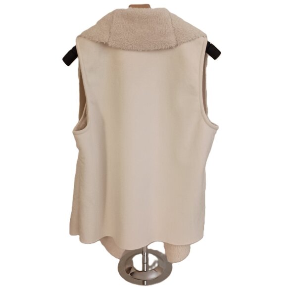 Lauren Ralph Lauren Faux Suede Sherpa Vest Women’s L - Large - Picture 3 of 14